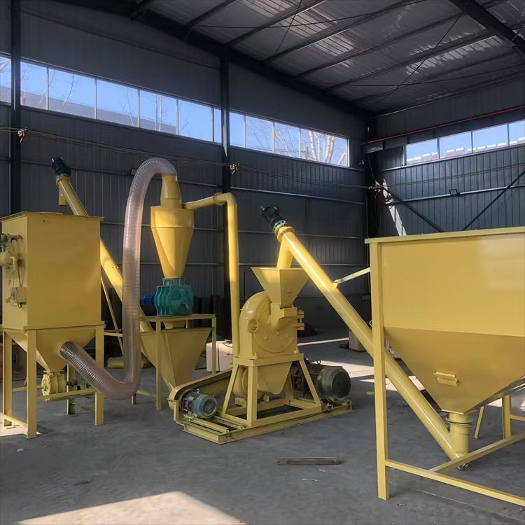 Fine material crushing unit